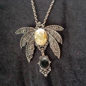 Steampunk Restyle copper toned statement necklace